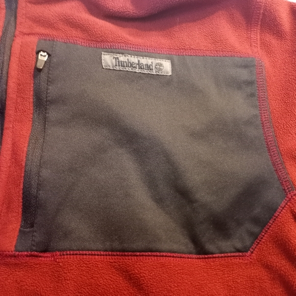 Timberland Fleece Quarter Zip Sweater Sz Large - Picture 4 of 10